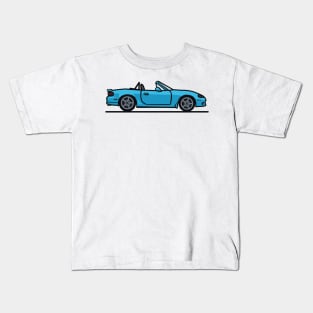 Crystal Blue Mazda Miata Kids T-Shirt